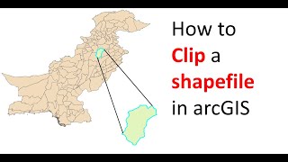 how to clip a shapefile in arcGIS [upl. by Thurnau]