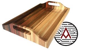 Sunset Serving Tray from Scrap Wood  Woodworking [upl. by Silohcin]