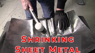 Metal Shaping for Beginners Shrinking Sheet Metal [upl. by Tsuda]