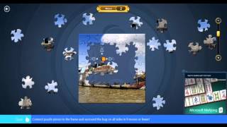 Microsoft Jigsaw game play [upl. by Bertilla]