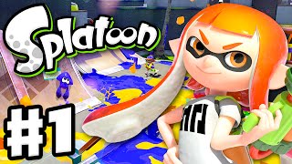 Splatoon  Gameplay Walkthrough Part 1  Intro Multiplayer and Single Player Nintendo Wii U [upl. by Devan]