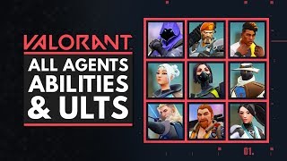 VALORANT  All Characters Abilities amp Ultimates [upl. by Alison127]