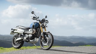 2019 Triumph Scrambler 1200 XE Review  MC Commute [upl. by Bilek]