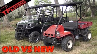 Old vs New 1993 Kawasaki Mule Compared to Todays Mule [upl. by Ycnaf]