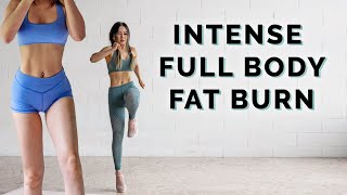 Intense Fat Burning Full Body Workout  No Jumping Variations Included [upl. by Marylinda]