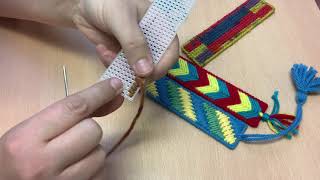 Plastic Canvas Bookmark a video tutorial [upl. by Evol427]