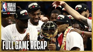 RAPTORS vs WARRIORS  Toronto Wins First NBA Championship  NBA Finals Game 6 [upl. by Bridie328]