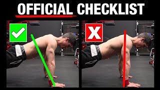 The Official PushUp Checklist AVOID MISTAKES [upl. by Homans660]