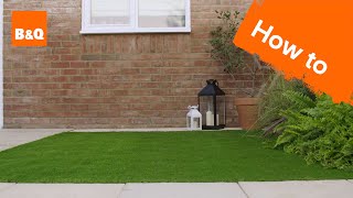 How to lay artificial grass [upl. by Onirefez]