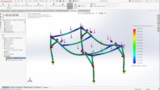 Weldments And Solidworks SimulationSimple Base [upl. by Alathia600]