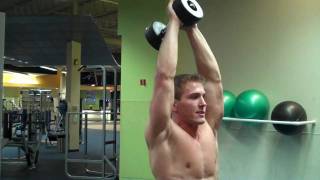 How To Standing Overhead Dumbbell Tricep Extension [upl. by Barra]