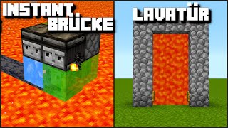 ✔ 6 einfache Redstoneideen in Minecraft  LarsLP [upl. by Leorsiy]