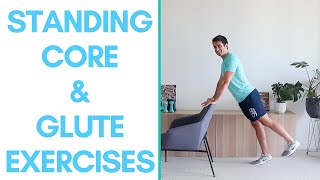 Essential Standing Glute amp Core Workout for Seniors [upl. by Nalor]