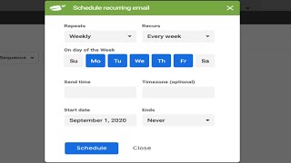 How to Send Recurring Emails in Gmail [upl. by Ateuqal298]