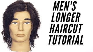 Mens Longer Haircut Tutorial  TheSalonGuy [upl. by Kono]