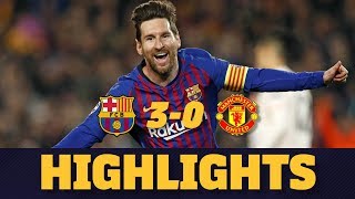 BARÇA 30 MANCHESTER UNITED  Match highlights [upl. by Dnomyad726]