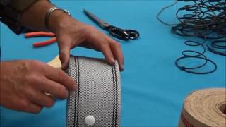 Upholstery Basics Using Webbing in Upholstery Part I Overview [upl. by Yecad]