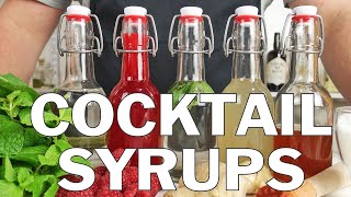 5 x Essential syrups for making cocktails [upl. by Telrats949]