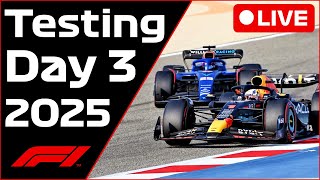 🔴F1 PreSeason Testing Day 3  Commentary  Data [upl. by Stelle]