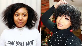 Heatless Curls using 9 Flexi Rods Overnight Natural Hair Routine [upl. by Kutchins378]