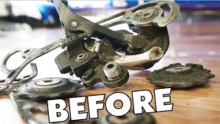 This Derailleur Was A Mess Cleaning The Shimano RDM772 Rear Mech [upl. by Lanza]