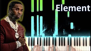 Element Piano Pop Smoke Piano Tutorial [upl. by Sabian]