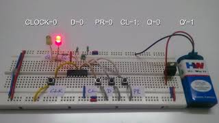 D Flip flop Circuit Truth Table amp Working [upl. by Day]