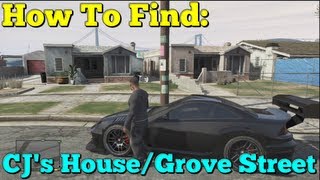 Gta 5 How To Find CJs HouseGrove Street [upl. by Tekcirc]