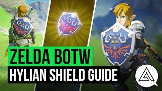 Zelda Breath of the Wild  How to Get the Hylian Shield [upl. by Nellac]