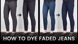 How to Dye Faded Jeans [upl. by Idas]