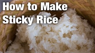 How to make sticky rice Thai street food style [upl. by Lourie]