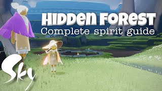 Sky Cotl  Hidden Forest  All Spirits Complete Guide  Noob Mode [upl. by Newberry]