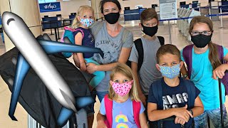 Solo Flight with 5 Kids Amidst a Pandemic Our Familys Adventure [upl. by Arutak370]