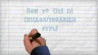 Citing  How to Cite in ChicagoTurabian Style A Three Minute Tutorial [upl. by Hudis]