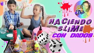 SLIME CASERO  FACIL  HACER SLAIM  MEZCLANDO SLIME  CON DADOS  ESLAIM  ASER ESLAIN  SLAIN 💦✅✨🎉 [upl. by Yazbak148]