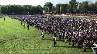 Massed Bands — Glengarry Highland Games 2018 [upl. by Olwen644]