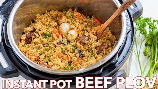 How To Make Instant Pot Rice Recipe Beef Plov Recipe [upl. by Montford]