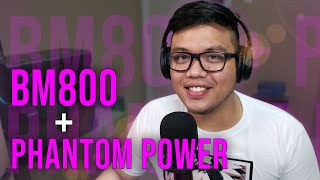 BM800  Phantom Power NO SOUNDCARD [upl. by Serolod]