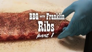 BBQ with Franklin Pork Ribs part 1 [upl. by Asiaj]