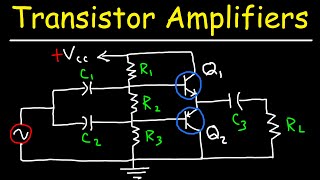 Transistor Amplifiers  Class A AB B amp C Circuits [upl. by Bamby316]