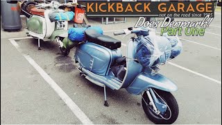 Tour of Denmark on lambretta kickbackgarage [upl. by Eppesuig679]