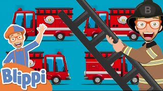 Brave Blippi Firefighter Song  Educational Songs For Kids [upl. by Erlene]