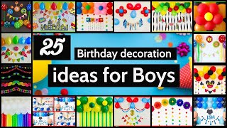 25 birthday party decoration ideas for boys  Party Decorations [upl. by Noiemad]