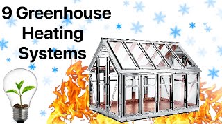 9 Ways to Heat a Greenhouse in Winter [upl. by Atirhs]