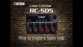 Boss RC505 How to create a basic loop [upl. by Harewood]