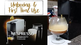 Nespresso Essenza Mini and Aeroccino 3 Unboxing and Use [upl. by Nneb975]