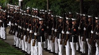 The Evening Parade  Marine Barracks Washington [upl. by Issak455]