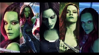 All Gamora Fight Scenes Guardians of the Galaxy [upl. by Johannah]