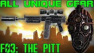 Fallout 3 The Pitt  Unique Armor amp Weapons Guide DLC [upl. by Imorej428]