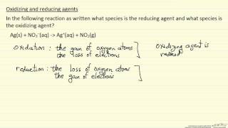 Oxidizing and Reducing Agents Example [upl. by Estelle]